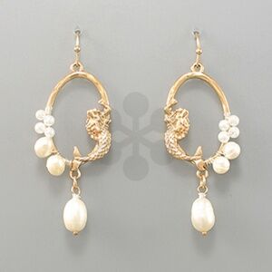 Pearl & Mermaid Earrings